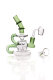 Black Leaf Recycler Dab Rig oil water pipe with banger green