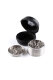 Stainless steel grinder 5.9cm 4-piece. Black Leaf Steely Dan