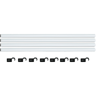 Homebox Fixture Poles, 4 rods 150cm, Ø 22mm, 8 short hooks