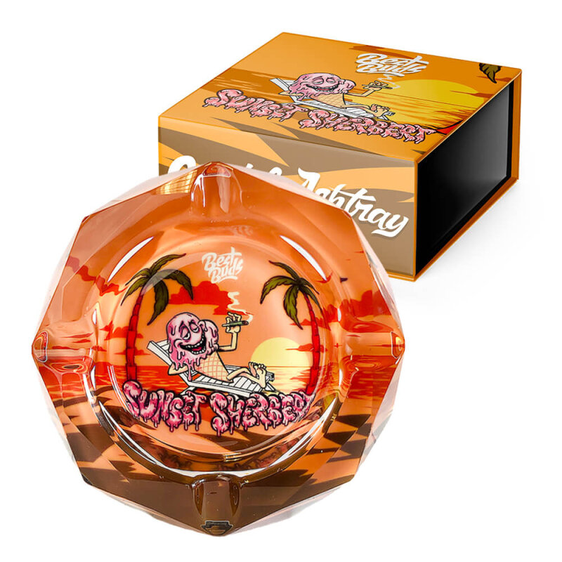 Ashtray glass Best Buds - Sunset Sherbet