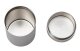Aluminum stash tube storage container, silver
