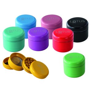 Alumühle Black Leaf Lotus rot 4-tlg. keramikbeschichtet Ø55mm