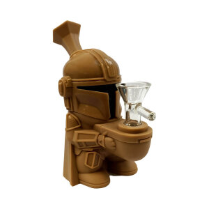 Space Hero Brown Silikon Bong
