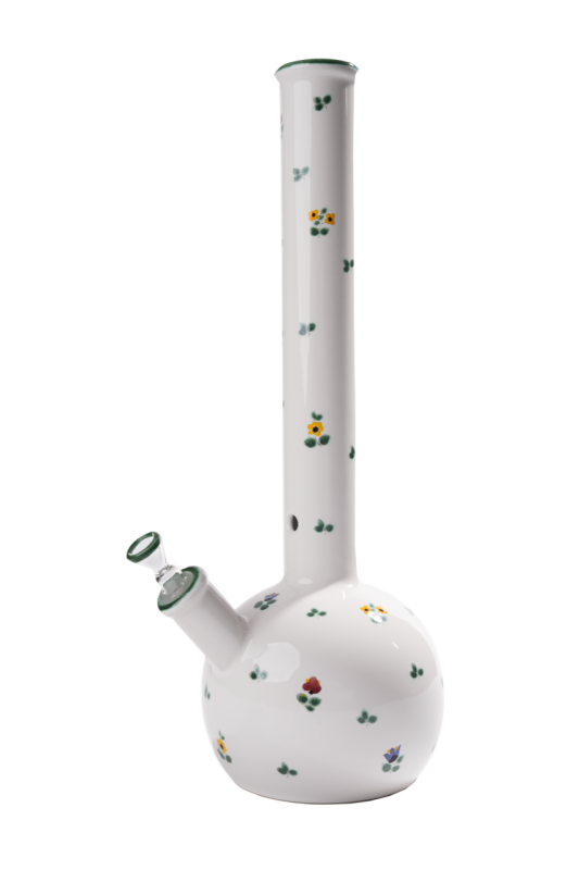 Gmundner ceramic water pipe, scattered flower H: 46 cm
