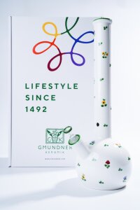 Gmundner ceramic water pipe, scattered flower H: 46 cm