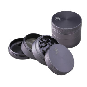 Alumühle Black Leaf grau 4-tlg. seidenmatt Ø50mm