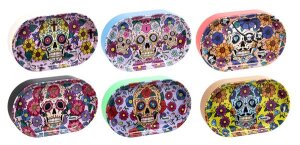 Rolling Tray Oval  2in1 "La Catrina" div. Farben