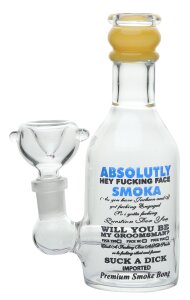 Glasbong, Absolute Wodka, 16cm