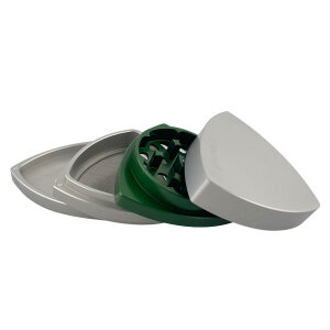 Gleichdick Alu Grinder 4-teilig Natur/Grün