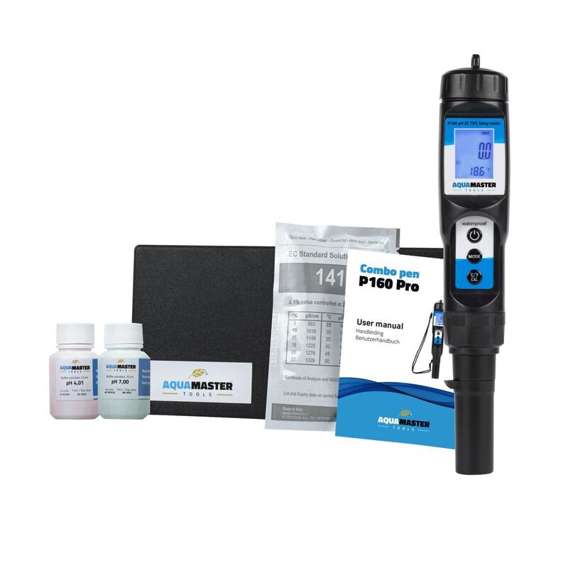 AquaMaster Tools Combo pen P160 pro pH EC PPM TDS Temp