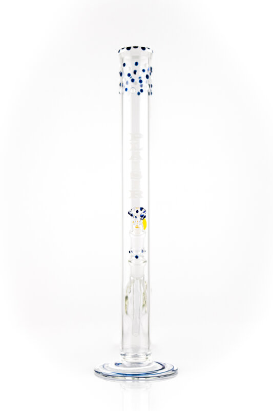 Plaisir Bong - Noppenhals - blau, weiß