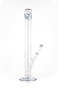 Plaisir Bong - Noppenhals - blau, wei&szlig;