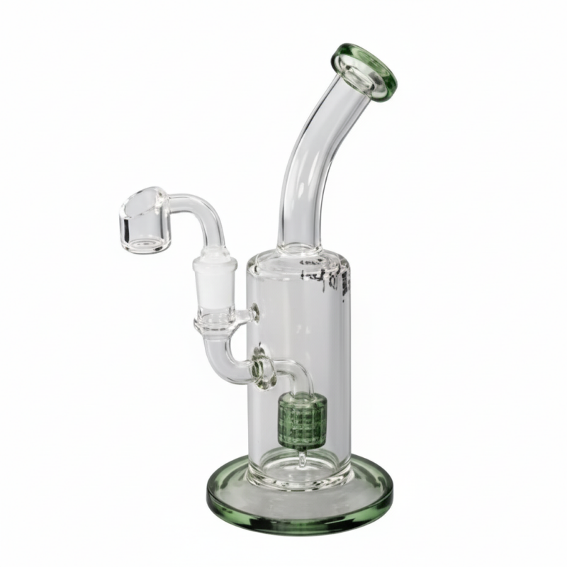 Black Leaf oil water pipe drum percolator green
