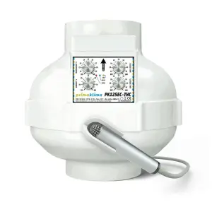 RVK 125 mm Prima Klima EC 680 m³/h Thermostat +...