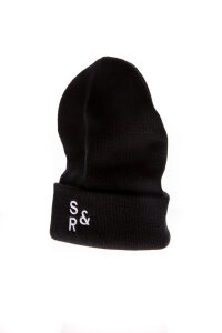 Schall & Rauch Basic Beanie Turn Up Knit Logo gestickt