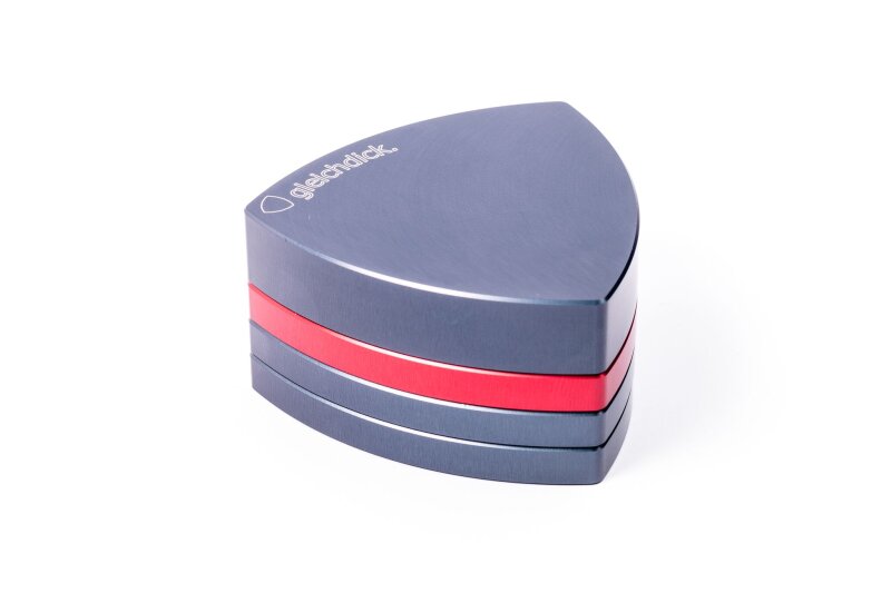 Gleichdick aluminum grinder 4-piece steel blue/red