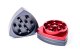 Gleichdick aluminum grinder 4-piece steel blue/red