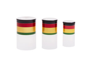 Alumühle Black Leaf 4-teilig Rasta Ø 49 mm