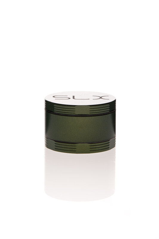 SLX aluminum grinder 2.5 Non Sticky 4-piece Ø 50mm Leaf Green