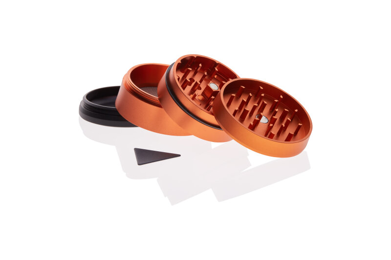 Solinder After Grow ORANGE Alu-Grinder 4-teilig Ø 62mm