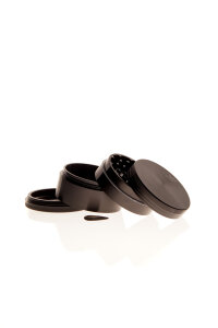 Aluminum mill Black Leaf 4 parts Ø 90 mm black