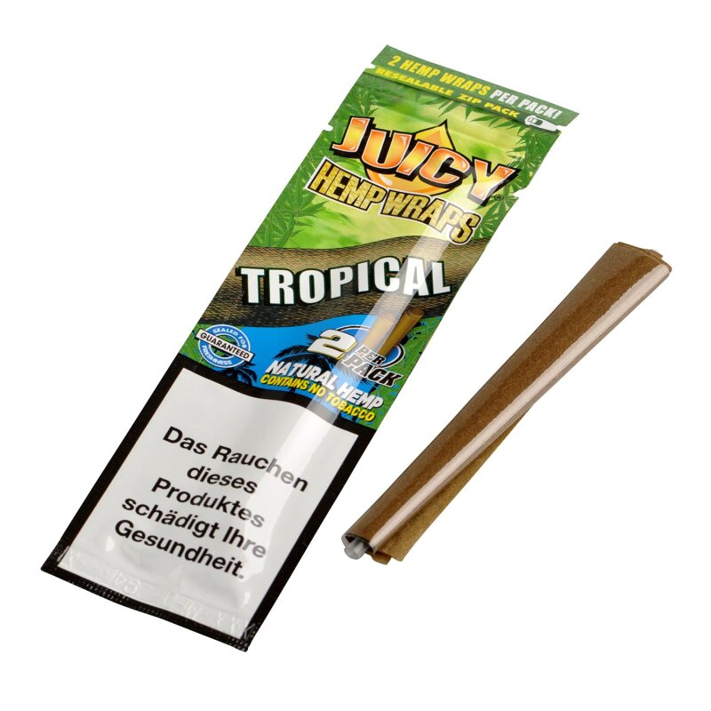 Juicy Jays Hemp Wraps Tropical 2 pieces