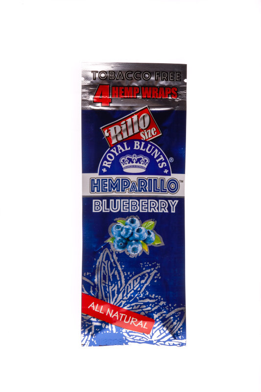 Royal Blunts Hemparillo Hemp Wraps Blueberry 4 pieces