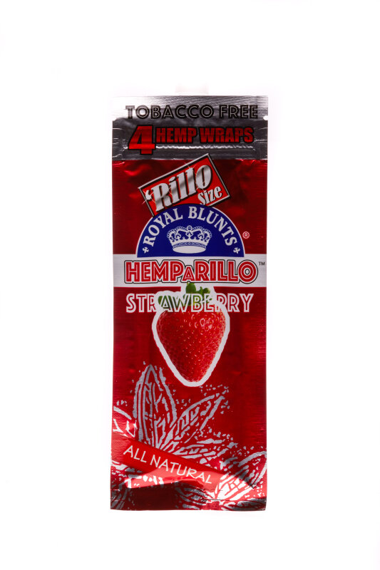 Royal Blunts Hemparillo Hemp Wraps Sweets Strawberry 4 pieces