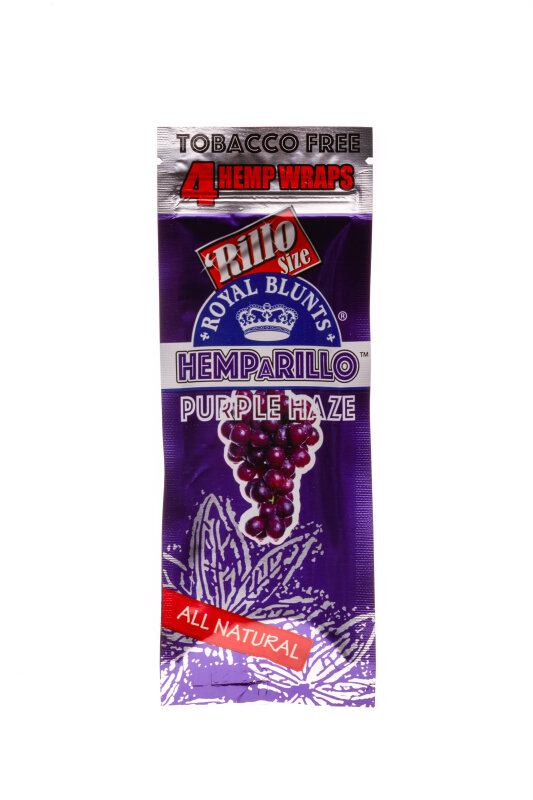 Royal Blunts Hemparillo Hemp Wraps Purple Haze 4 pieces