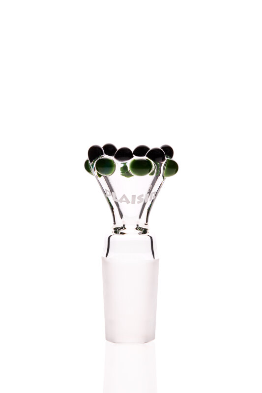 Plaisir Flutschkopf Doppelkrone grün-schwarz 18,8