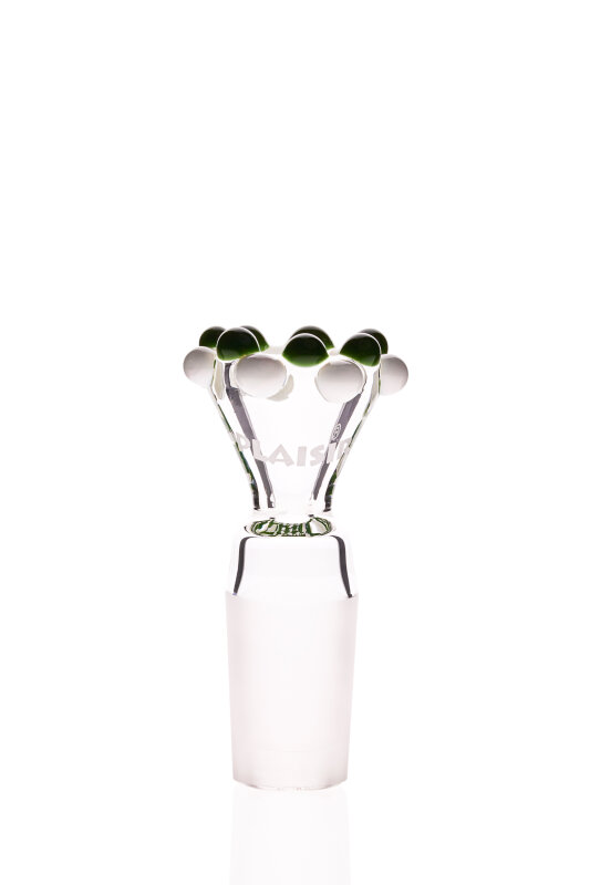 Plaisir Flutschkopf double crown green-white 18.8