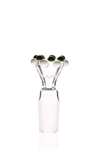 Plaisir Flutschkopf double crown green-white 18.8