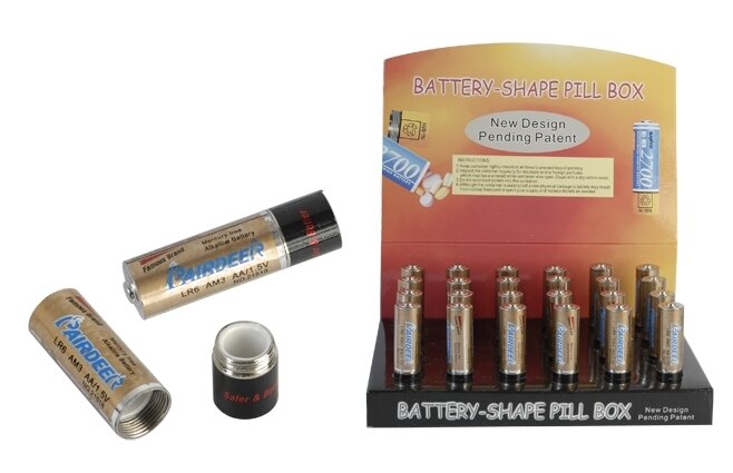 Battery hiding box type AA