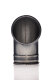 Elbow piece 90° 160 mm metal