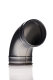Elbow piece 90° 125 mm metal
